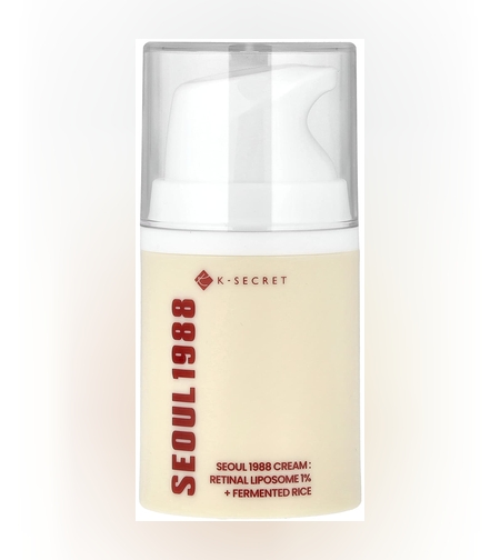 K-SECRET SEOUL 1988 Cream: Retinal Liposome 1% + Fermented Rice – קרם פנים עוצמתי לחידוש אינטנסיבי, מיצוק והבהרה (50ml)