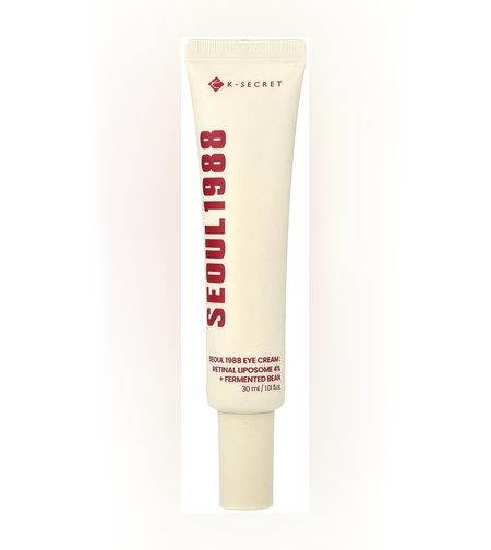 K-SECRET SEOUL 1988 Eye Cream: Retinal Liposome 4% + Fermented Bean – קרם עיניים עוצמתי לשיקום אינטנסיבי, מיצוק וטשטוש קמטים (30ml)
