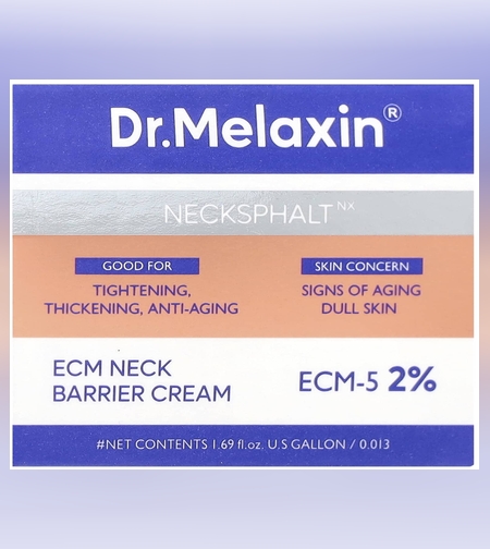 Dr. Melaxin Necksphalt NX – קרם צוואר משקם למיצוק, עיבוי העור וטיפול בקמטים (50ml)