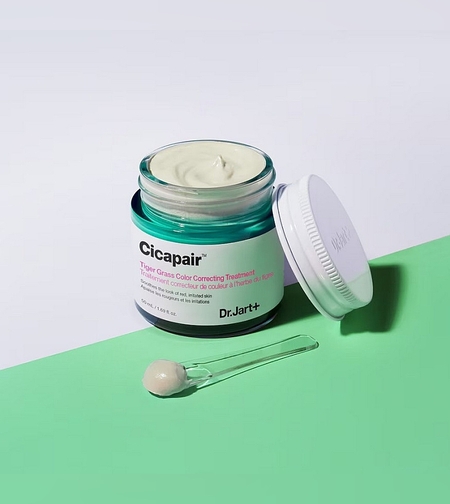 Dr. Jart+ Cicapair™ Tiger Grass Color Correcting Treatment – קרם מתקן גוון, מרגיע אדמומיות ומגן על העור (50ml)