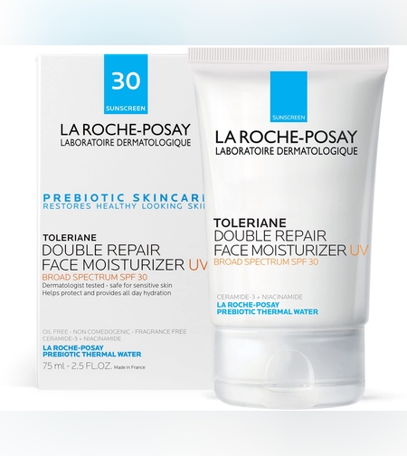 La Roche-Posay Toleriane Double Repair Face Moisturizer UV SPF 30 – קרם פנים משקם עם הגנה מהשמש (75 מ