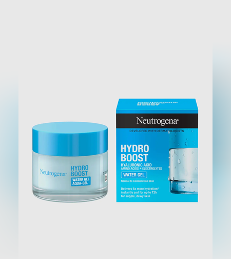 Neutrogena Hydro Boost Water Gel – קרם לחות במרקם ג'ל-מים עם חומצה היאלורונית (50 מ