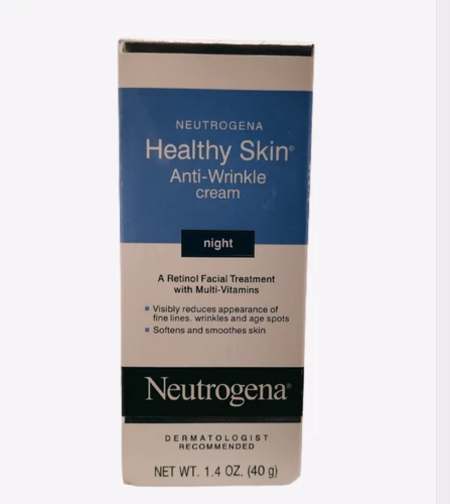 Neutrogena Healthy Skin Anti-Wrinkle Night Cream – קרם לילה נגד קמטים עם רטינול ומולטי-ויטמינים (40g)