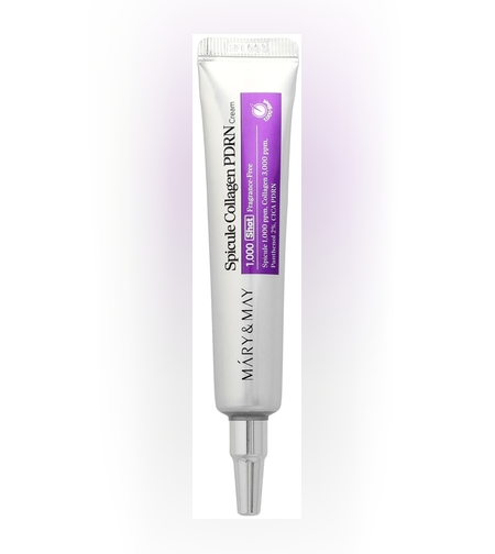 קרם פנים קולגן וספיקולות MARY & MAY Spicule Collagen PDRN Cream (1,000 Shot)