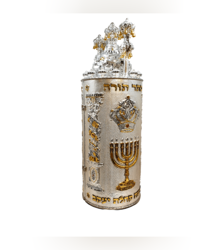 תיק לספר תורה דגם כתר יוסף מנורה