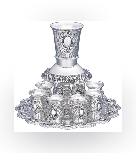 מחלק יין לקידוש ניקל דגם  'פנינה'