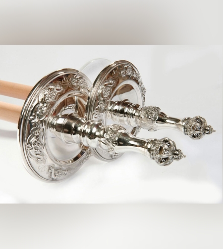 עצי חיים פרחוניי כסף מלא