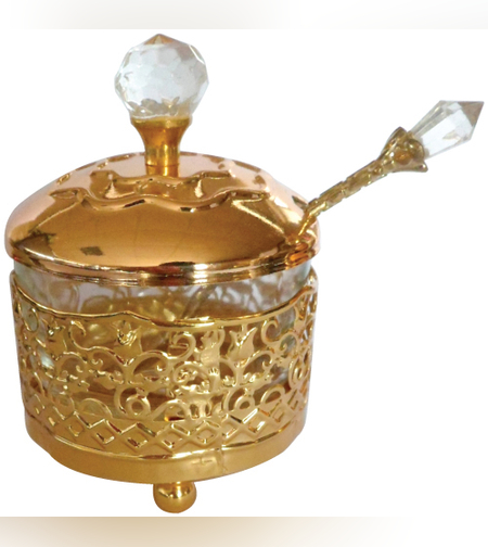 כלי לדבש פיליגרין 'עיטורים' גימור זהב