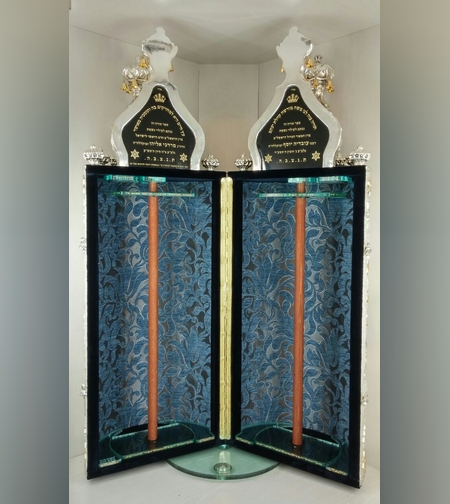 תיק לספר תורה 12 השבטים מנורה