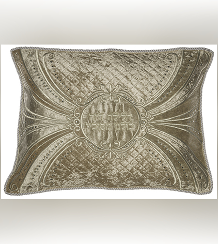 כיסוי כרית הסבה מפואר משובץ באבנים 70X45 ס