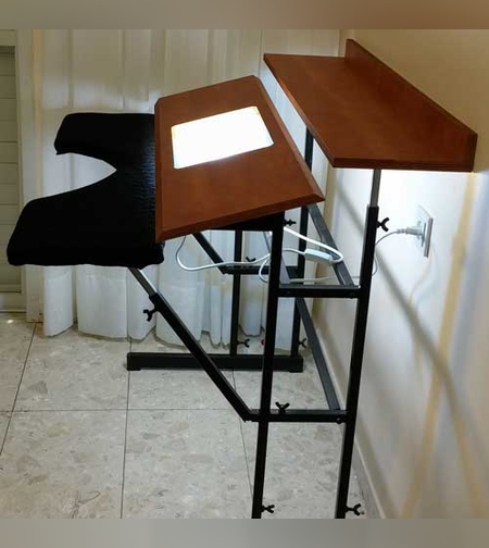 שולחן אור לסופרים - שולחן רגיל