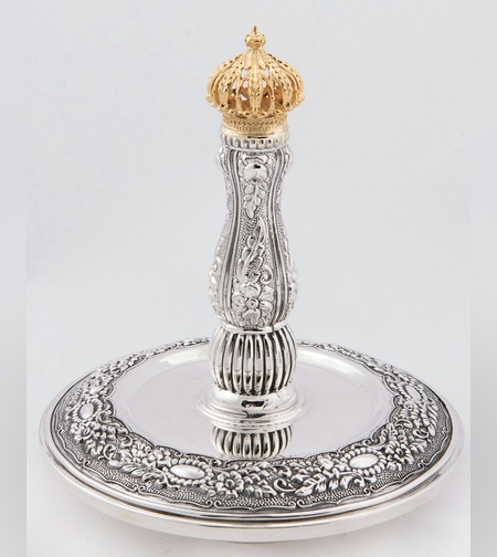 עצי חיים כסף מלא משולב בציפוי זהב