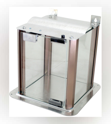 בית חנוכייה מהודר מאלומיניום וזכוכית - פרופילים בגוון נחושת 60X50X25 ס'מ