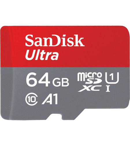 כרטיס זיכרון Sandisk Ultra 64GB 