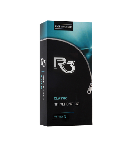 R3 CLASSIC - קונדומים משומנים במיוחד (12 קונדומים)