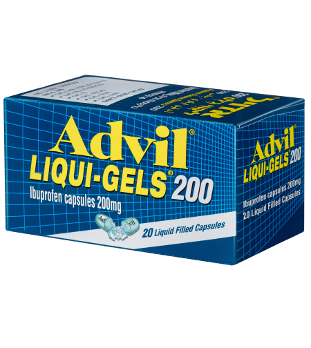 Advil LIQUI-GELS  / אדויל ליקווי ג'לס - 20 כמוסות ג'ל