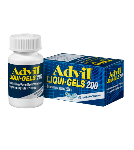 Advil LIQUI-GELS / אדויל ליקווי ג'לס - 40 כמוסות ג'ל, 200 מ''ג