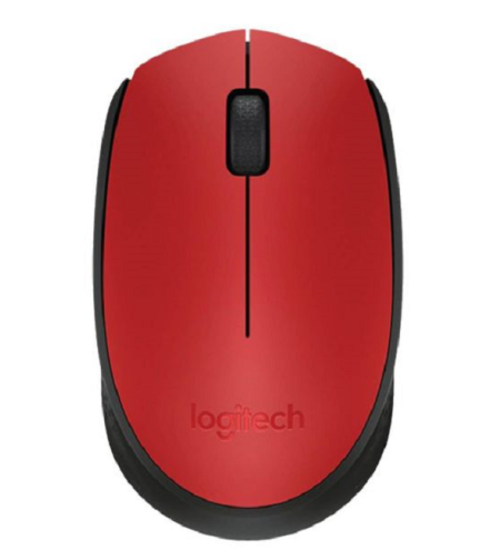 עכבר אלחוטי Logitech M171 Retail - בצבע אדום