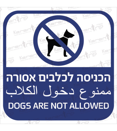 הכניסה לכלבים אסורה