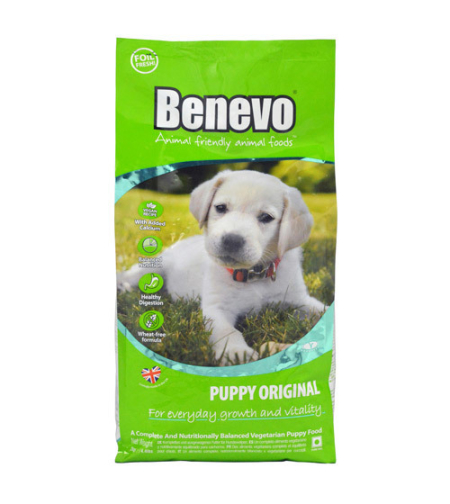 BENEVO מזון טבעוני לגורי כלבים- בנבו
