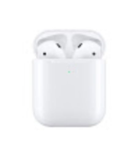 אוזניות אלחוטיות Apple AirPods With Wireless Charging Case עם מיקרופון Bluetooth בצבע לבן הכולל כיסוי טעינה התומך טעינה אלחוטית