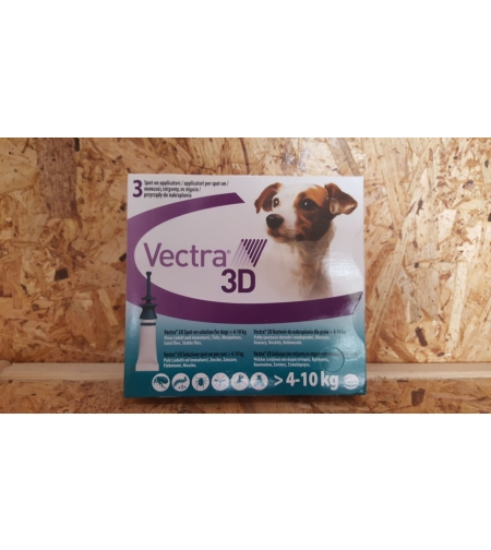 Vectra 3D  תמיסת טפטוף לכלבים 4-10 קג