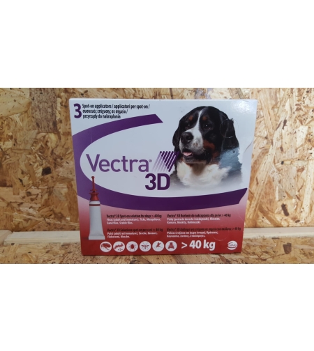 Vectra 3D תמיסת טפטוף לכלב מעל 40 קג