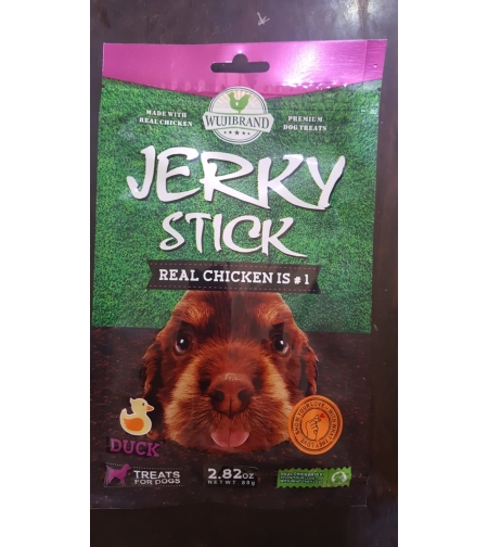 חטיף רך משליםג,רקי בטעם ברווז לכלבים jerky stick