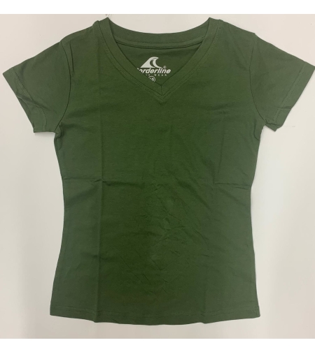 חולצת בית ספר בנות ס.ג'רסי ירוק זית 