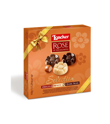 Loacker - ROSE - לוהקר שוקולד חלב, מריר ולבן