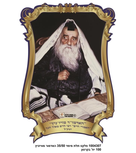 The three-dimensional poster 35 \ 50 cm from the Rebbe of Viznitz