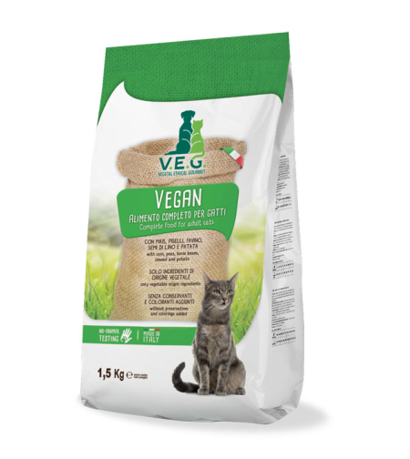 VEG מזון טבעוני לחתולים  7.5 קילו 