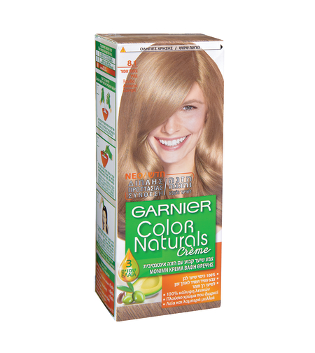 GARNIER / גרנייה - צבע לשיער COLOR NATURALS בגוון בלונד אפרפר בהיר 8.1