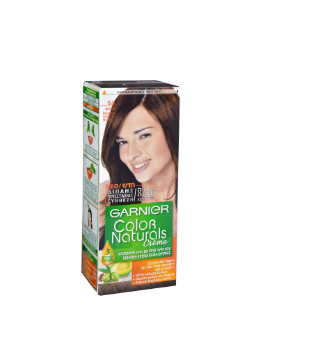 GARNIER / גרנייה - צבע לשיער COLOR NATURALS בגוון חום ערמוני בהיר 5.3 (50 מ''ל)