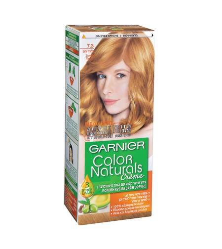GARNIER / גרנייה - צבע לשיער COLOR NATURALS בגוון בלונד זהוב 7.3