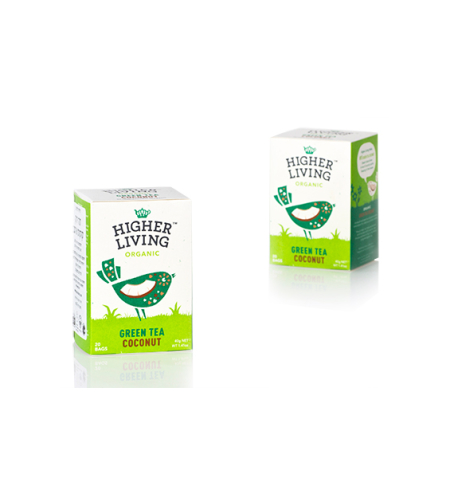הייר ליווניג - תה ירוק קוקוס אורגני