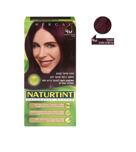 צבע קבוע לשיער מהגוני ערמונים מוזהב 4M Naturtint