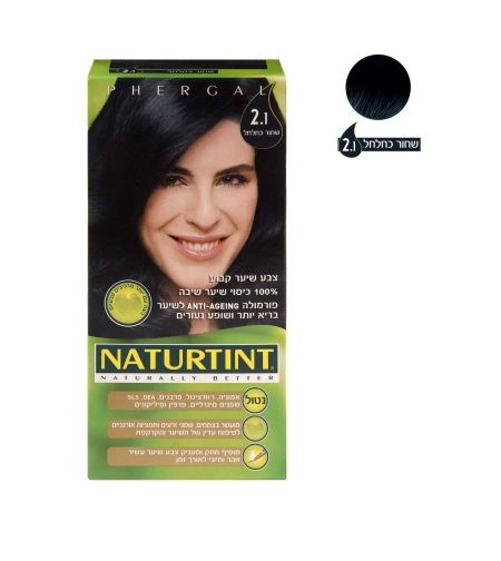 צבע קבוע לשיער שחור כחלחל 2.1 Naturtint