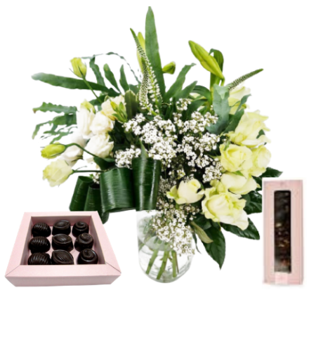 Flower bouquet - Pesach in Paris and Perly chocolate