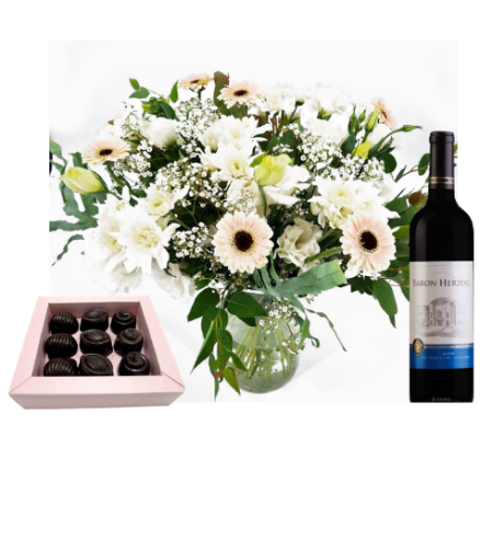 Flower bouquet - Pesach in London with wine and chocolate