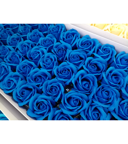 פרחים בצבע כחול - 10 יחידות 