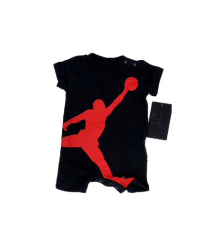 אוברול JORDAN שחור לוגו JUMPMAN אדום