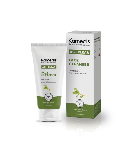 ג'ל טיפולי לניקוי פנים לעור שמן הנוטה לפצעונים | Kamedis