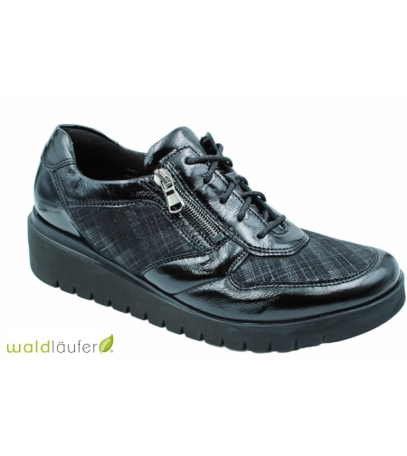 Waldlaufer  נעל הליכה אלסטית שילוב לייקרה עור 711H01