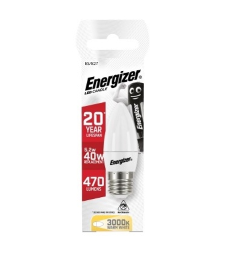 נורת לד נר Energizer 5.2W E27
