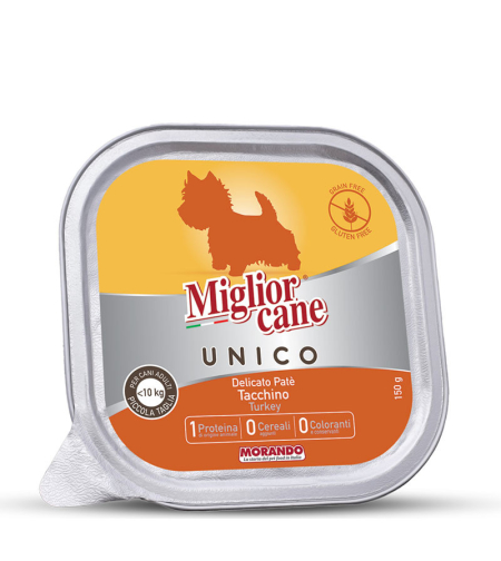 מיגליאור פטה בטעם הודו מעדן לכלב - 150 גר' Miglior cane
