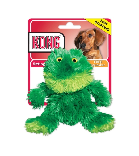 צעצוע לכלב - קונג צפרדע עם צפצפה שתי גדלים לבחירה
