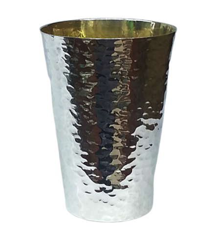 Kiddush cup straight L pure silver
