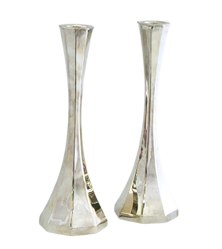 pure silver Caprese XL candlesticks