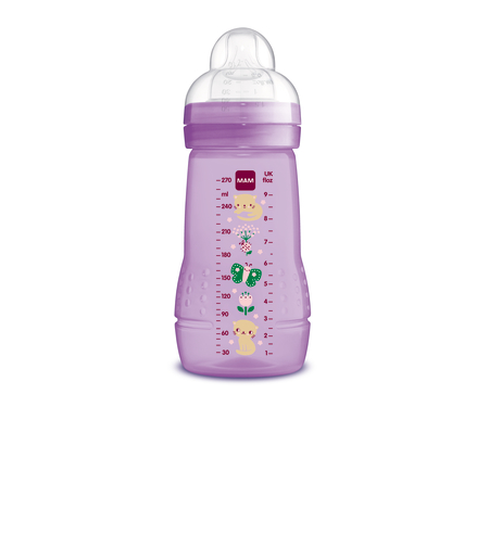 MAM / מאמ - בקבוק תינוק ורוד (270 מ''ל)